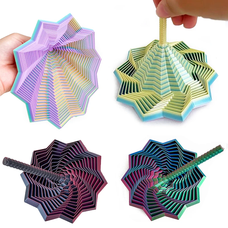 Board Game Design - 3D-printen Uitgebreid sensorisch fidget-stermodel Visuele illusie