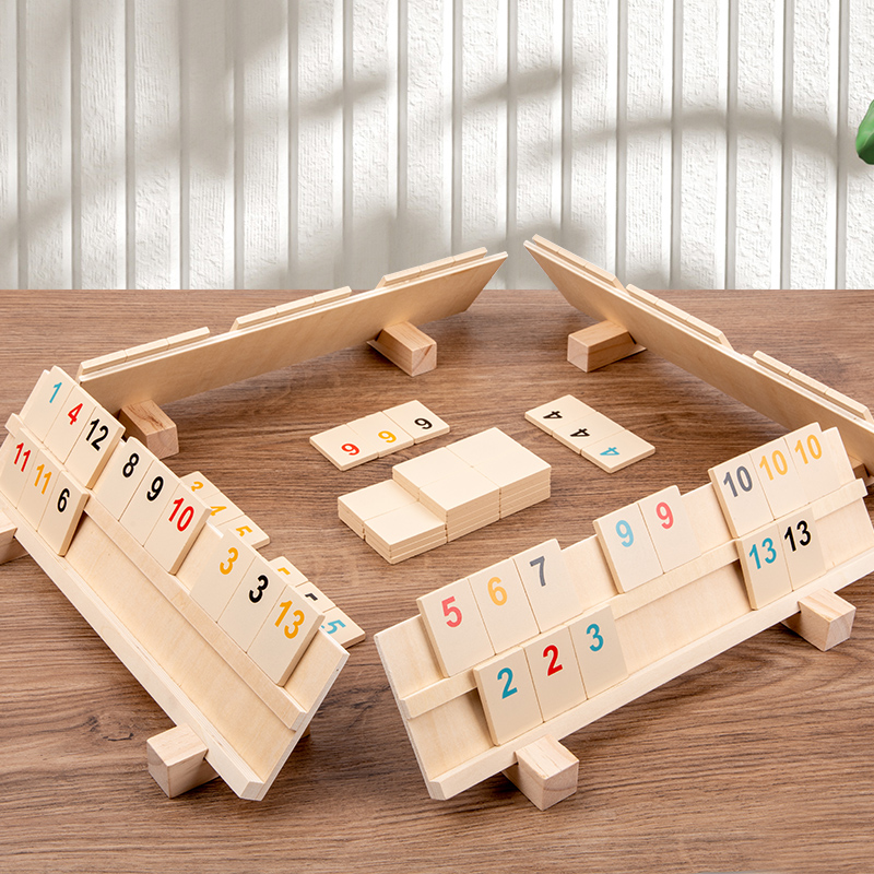 Board Game Mahjong - Houten Snel Bewegende Tegel Klassiek Bord