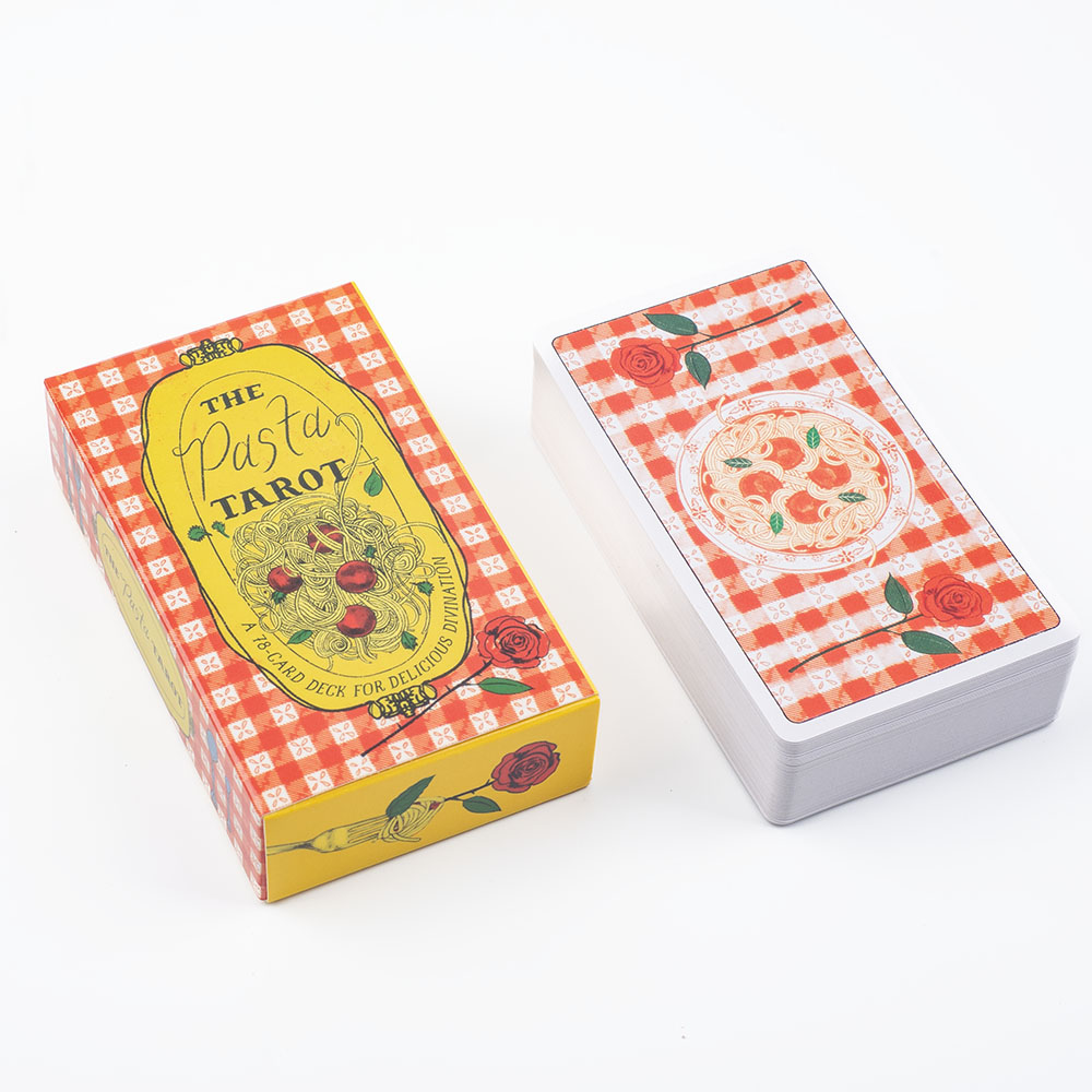 Board Game With Questions - Pasta Tarot 78-kaartenspel bordspel 10,3x6cm Heerlijke