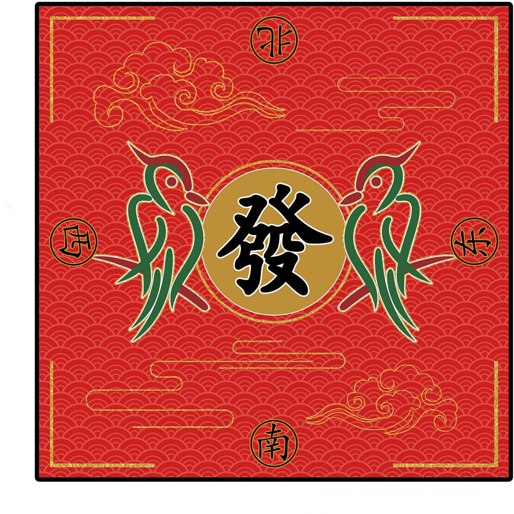 Board Game Mahjong - Hoogwaardige Mahjongmat van rubber, duurzaam, waterdicht,