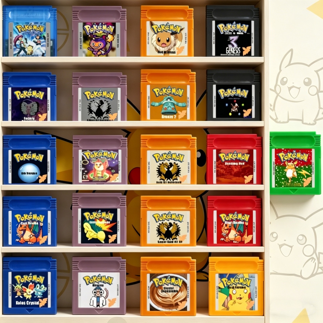 Board Games - GBC Pokemon Series Game Cartridge Zwart