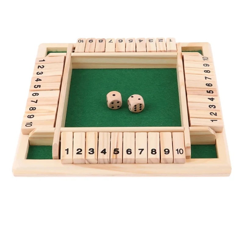 Board Game Dnd - Deluxe vierzijdige 10-nummers Shut The Box