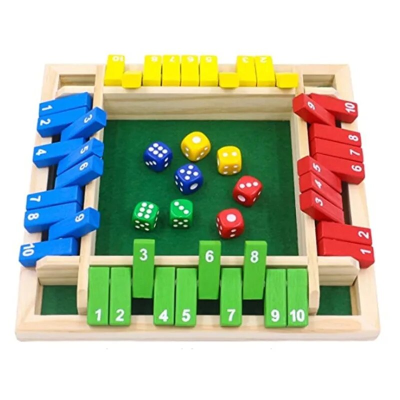 Board Game Dnd - Houten dobbelstenen bordspel Sluit de doos