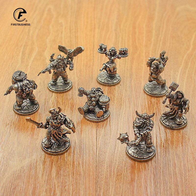 Vintage wit messing miniatuur  - Board Game Design recensie en prijs