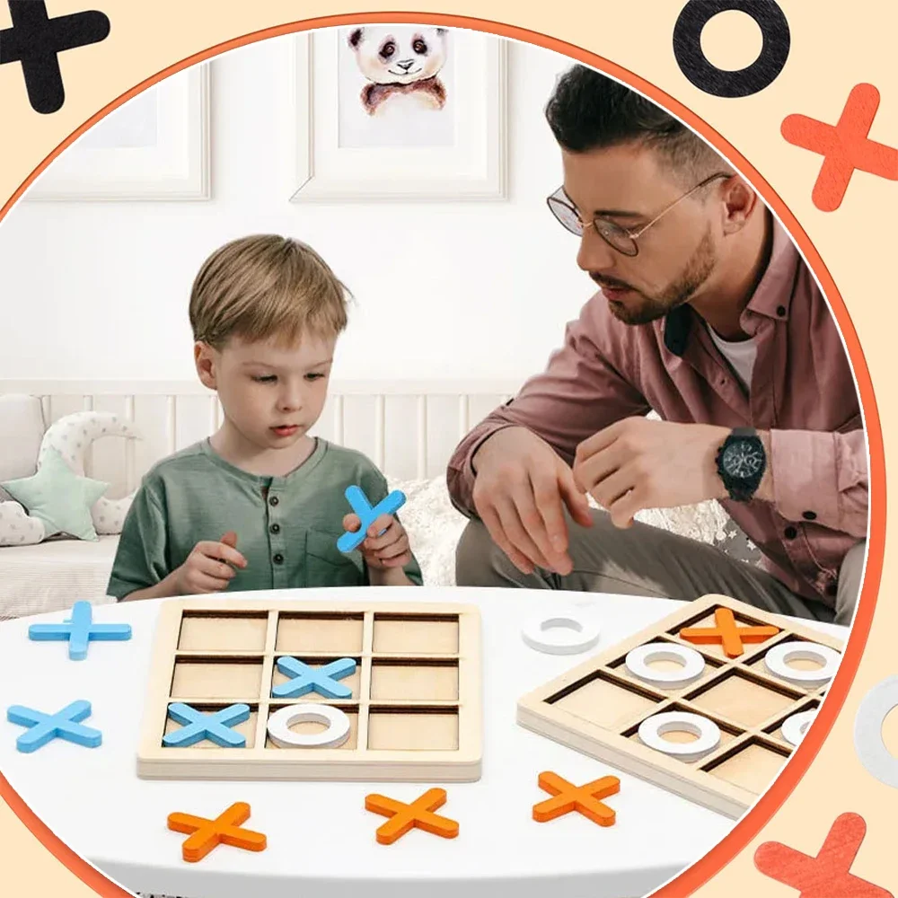 Houten XO Tic Tac Toe Game Min - Board Game Idea recensie en prijs