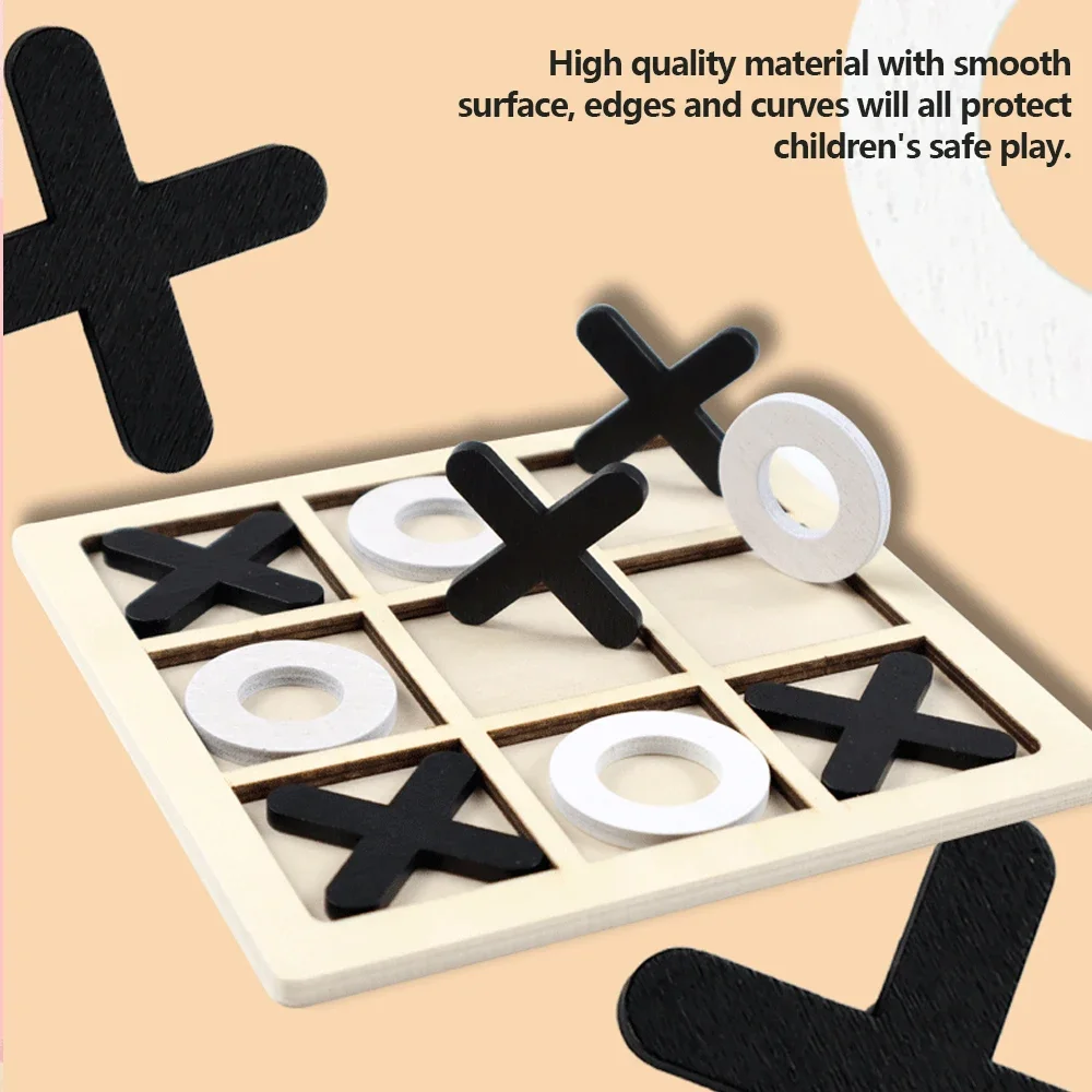 Houten XO Tic Tac Toe Game Min - Board Game Idea recensie en prijs