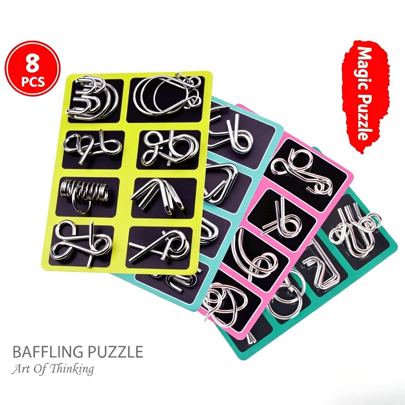8-delige metalen puzzelset, kl - Board Game Idea recensie en prijs