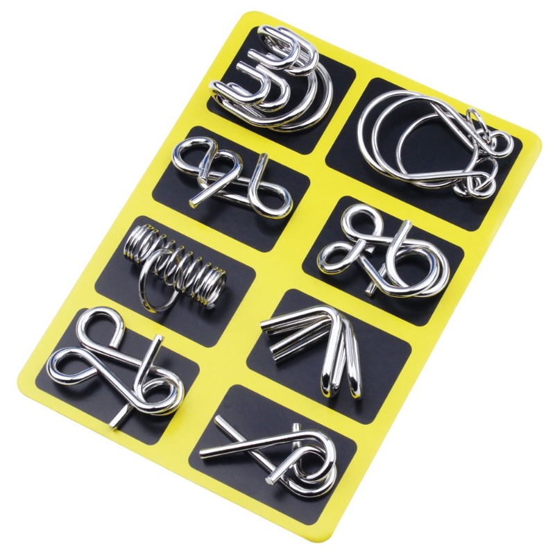 8-delige metalen puzzelset, kl - Board Game Idea recensie en prijs