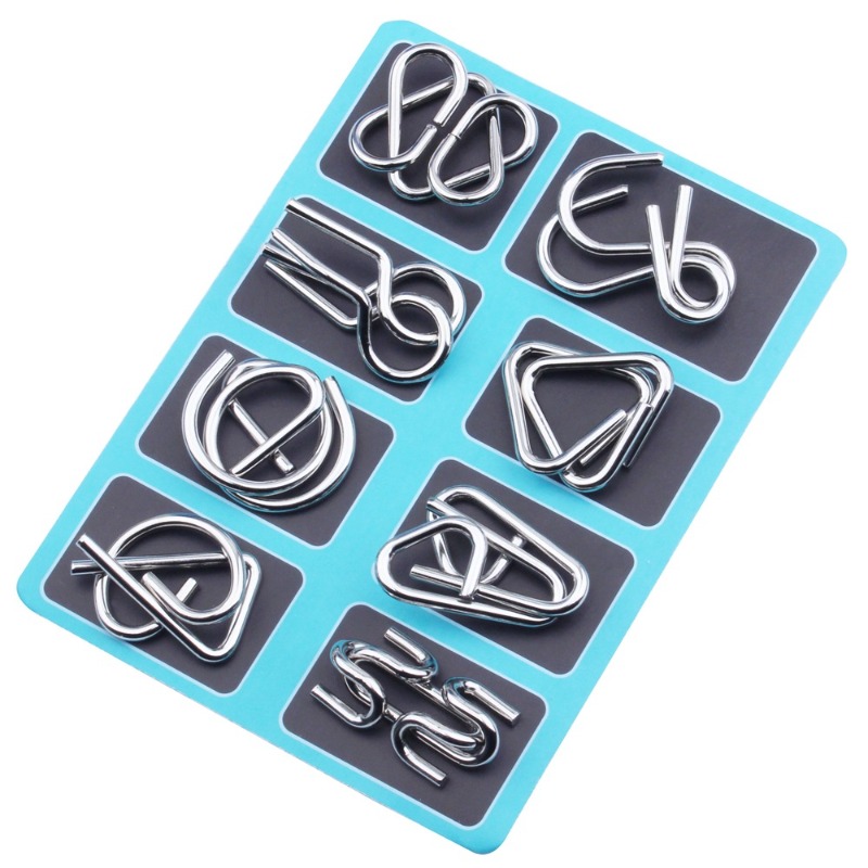 8-delige metalen puzzelset, kl - Board Game Idea recensie en prijs