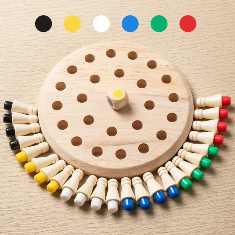 1PC Houten Memory Match Stick  - Board Game With Questions recensie en prijs