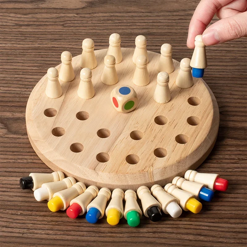 1PC Houten Memory Match Stick  - Board Game With Questions recensie en prijs