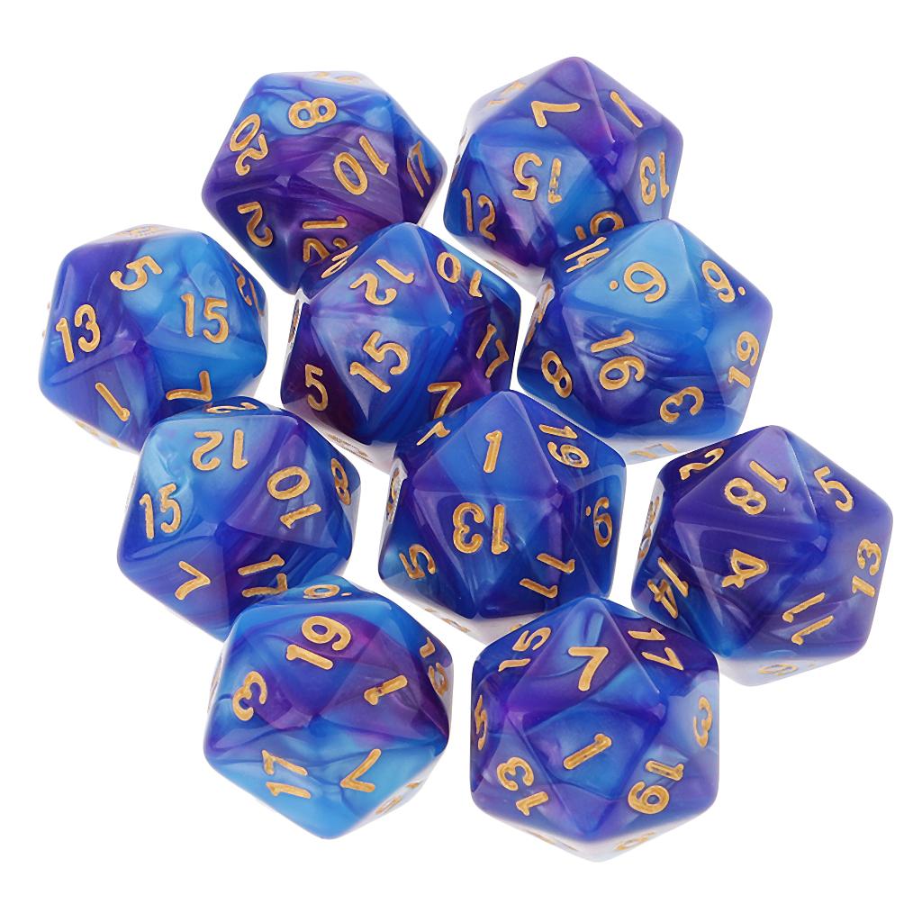 10 stuks polyhedrale 20-zijdig - Board Game Arena recensie en prijs