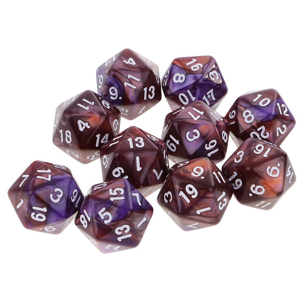 10 stuks polyhedrale 20-zijdig - Board Game Arena recensie en prijs