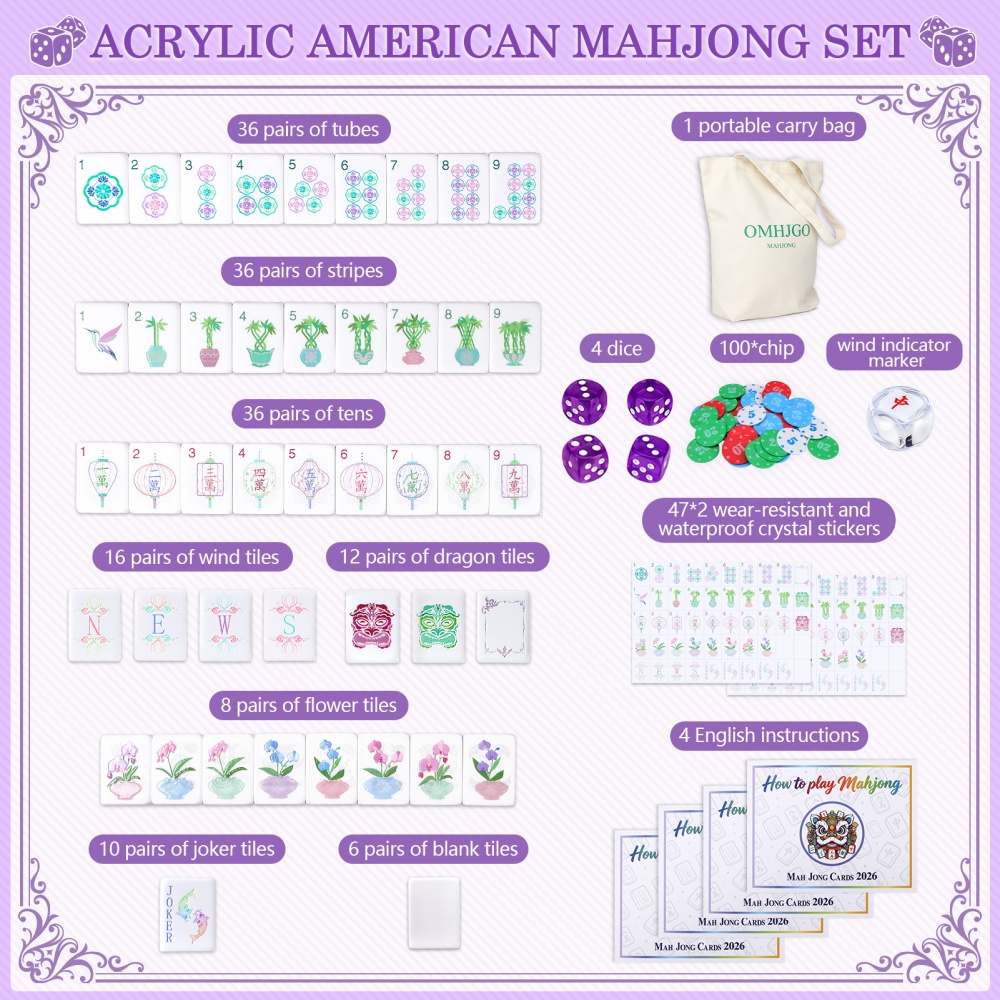 Amerikaanse Mahjongset van acr - Board Game Dnd recensie en prijs