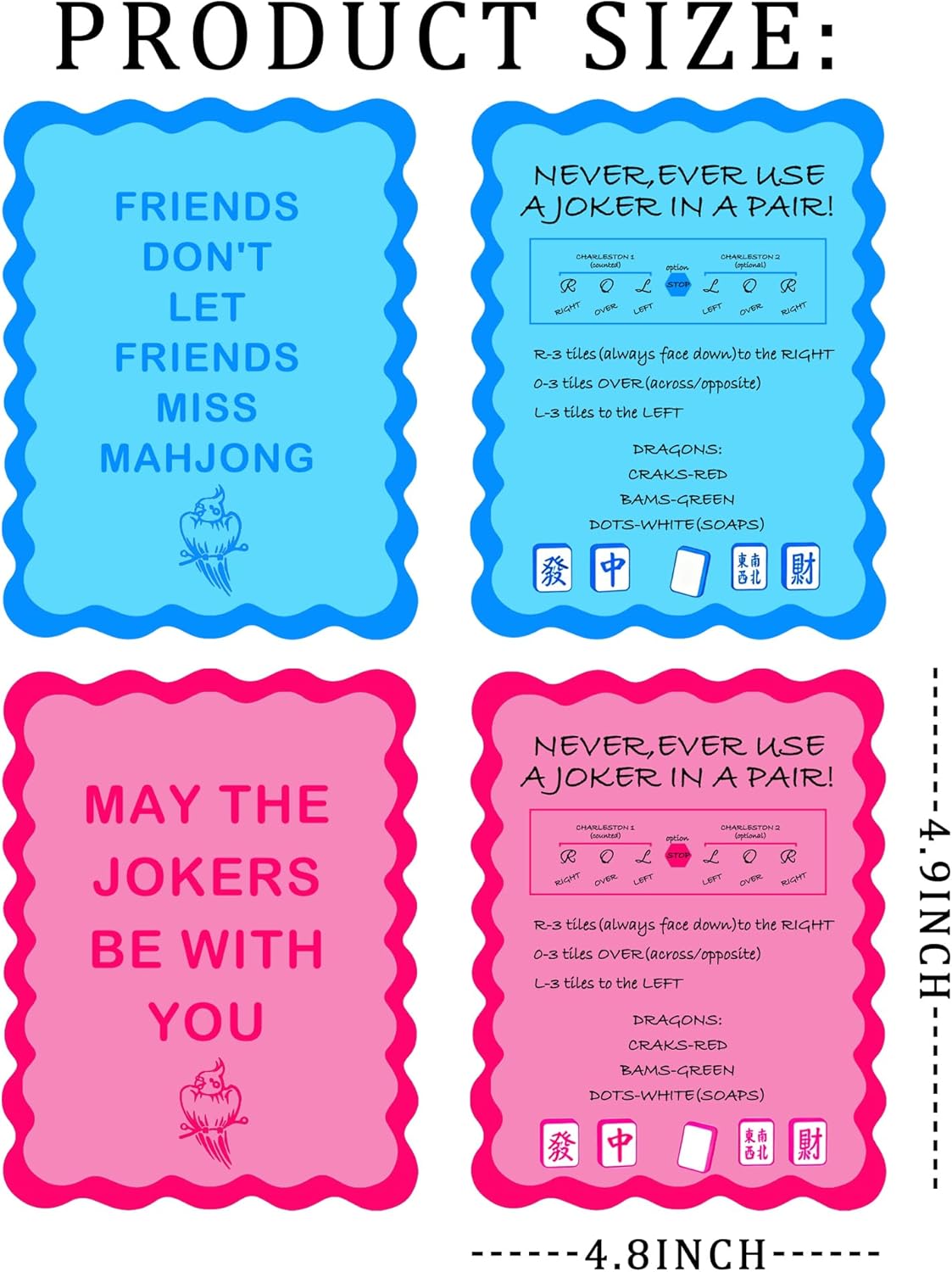 4 stuks Mahjong Shuffler-kaart - Board Game Mahjong recensie en prijs